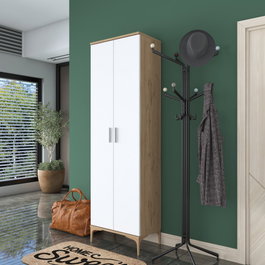 Hanah Home Recibidor EA116 -2746 Nogal y Blanco